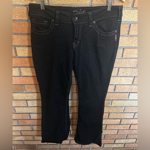 Silver Jeans Co Suki Bootcut Black Denim Jeans Women’s Size 32x32 - Picture 1 of 6